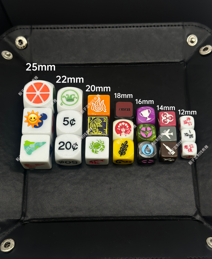 Custom logo dice